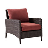 1-Piece Outdoor Wicker Single Seater Sofa
