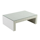 4-Piece Outdoor Rattan Wicker Patio Sofa Set