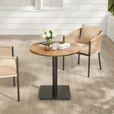 2-Piece Outdoor Rope Patio Dining Chairs