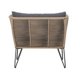 Outdoor Rope 1 Piece Patio Single Seater Sofa