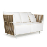 All-Weather Rope 4- Seater Sofa Set With Glass Top Table