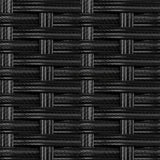 6-Piece Outdoor Wicker Patio Dining Set – Black/Cream