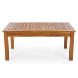 Outdoor Rope Sofa Set with Teak Wood Frame (Grey)