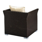 Outdoor All-Weather Wicker Single Seater Sofa