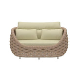 4 Piece Outdoor Rope Sofa Set (Beige & Cream)