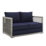 Outdoor Wicker Woven 6 Pieces Sectional Patio Furniture Set