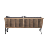 1-Piece Outdoor Rope Loveseat Sofa