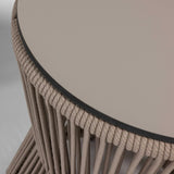 3-Piece Outdoor Beige Rope Patio Set