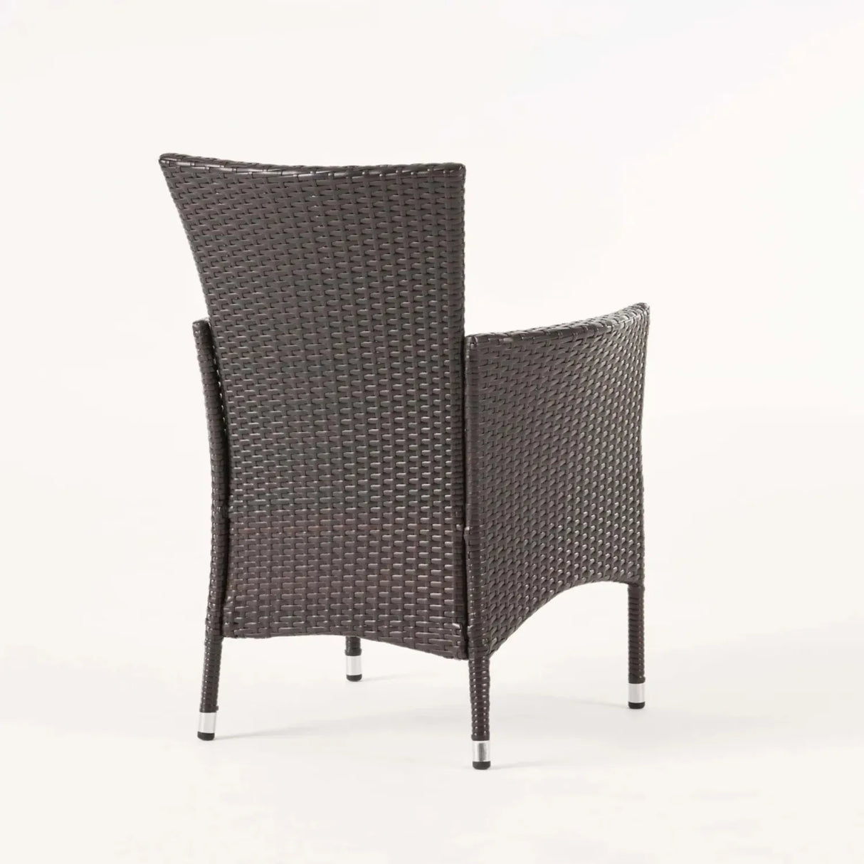 2-Piece Outdoor Rattan Wicker Patio Dining Chairs
