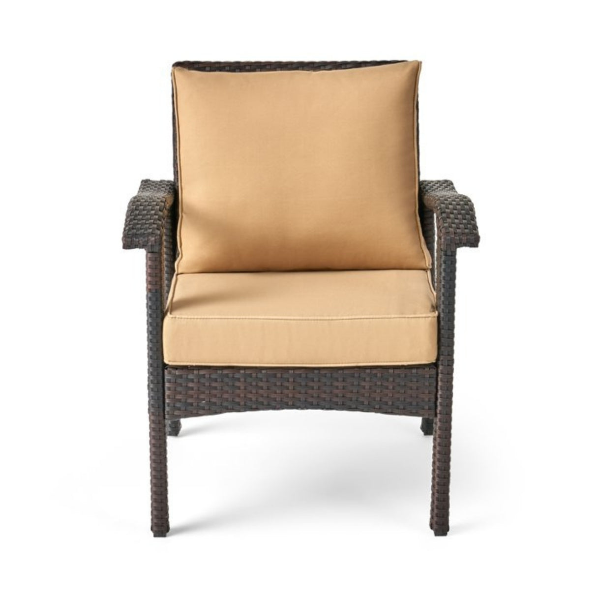 Dark Brown 8 Seater Outdoor Wicker Conversation Set