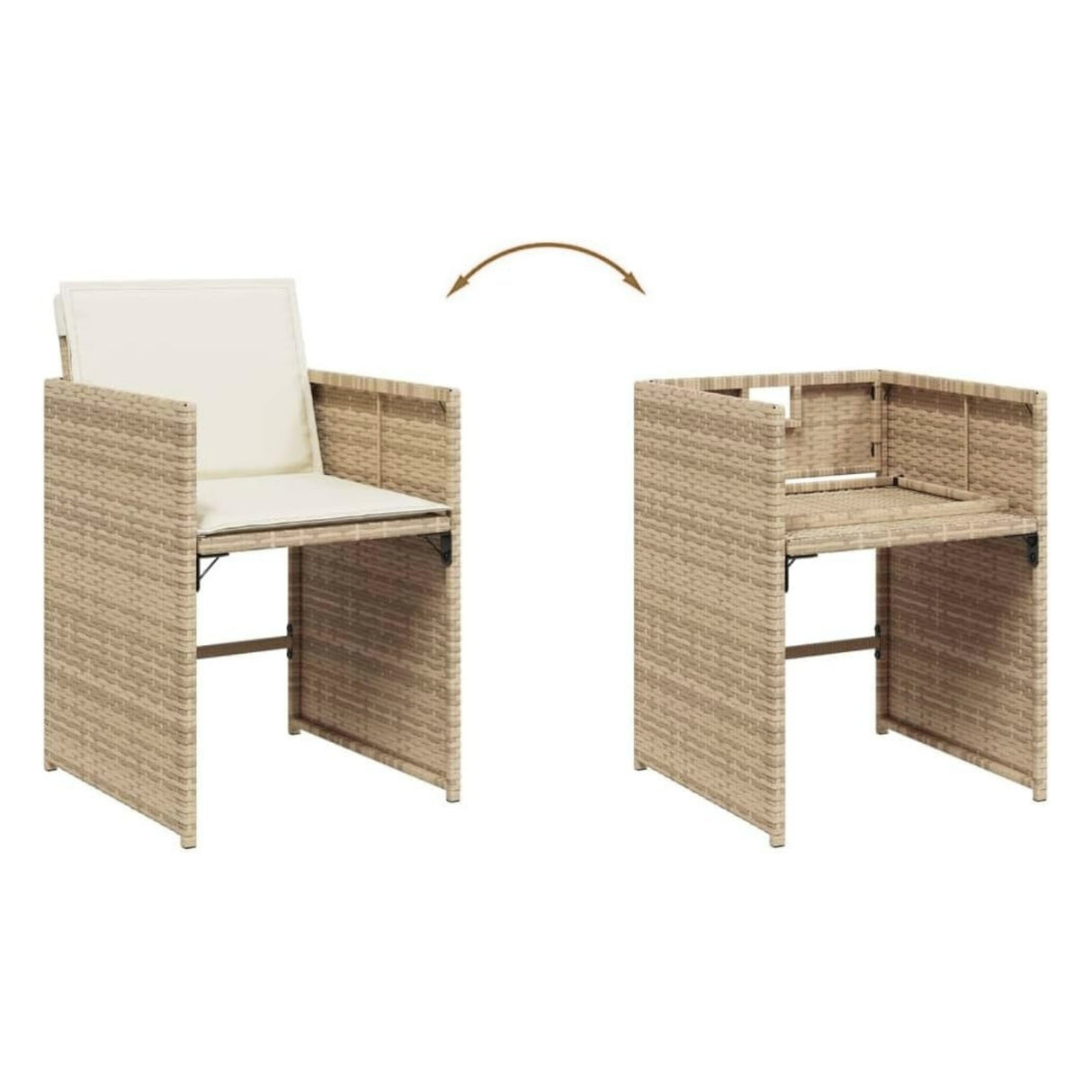 Outdoor Rattan Wicker Dinning Set 9-Piece