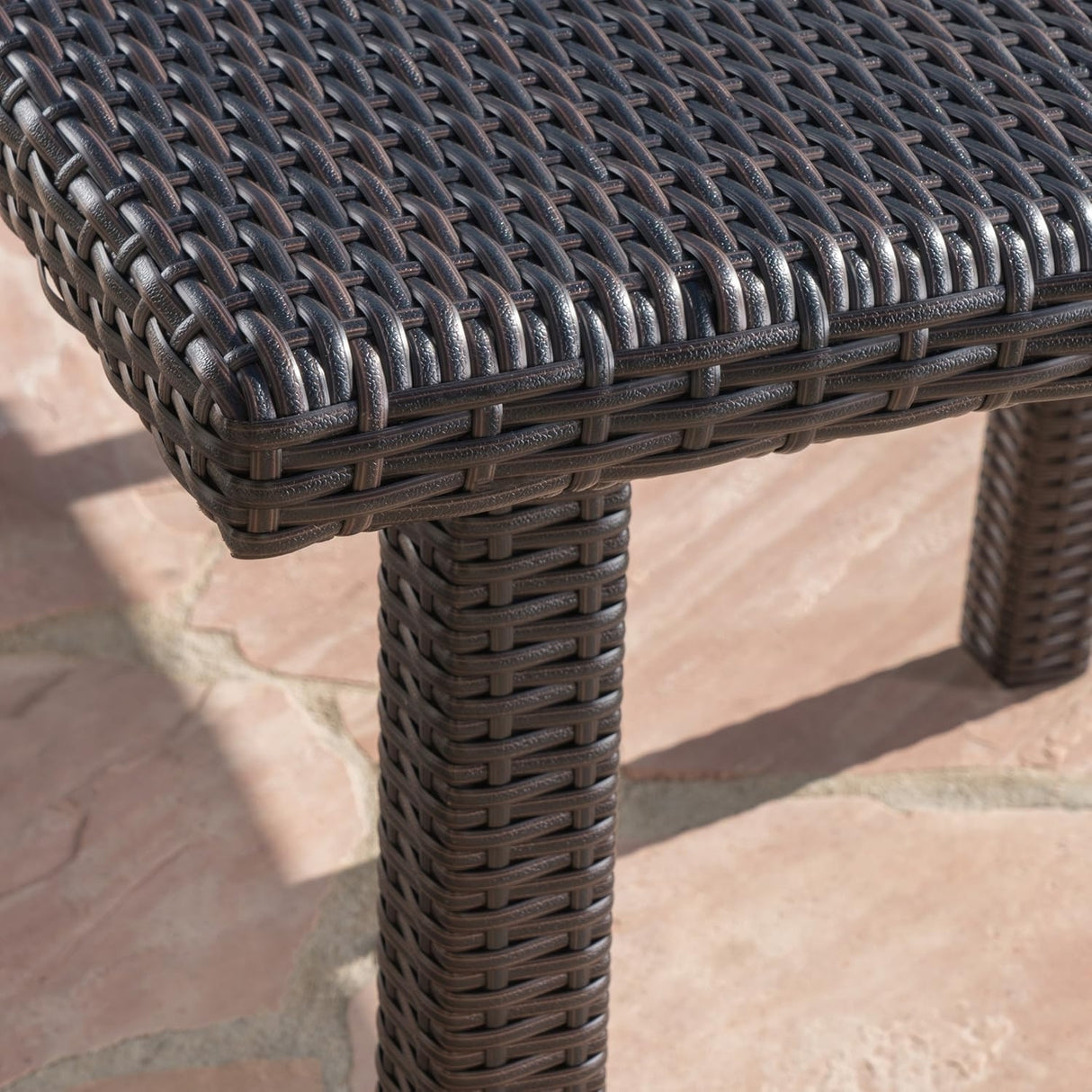 9-Piece Outdoor Rattan Wicker Square Dining Set