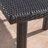 9-Piece Outdoor Rattan Wicker Square Dining Set