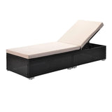 Outdoor Wicker Lounge Chairs Set of 2 With Side Table