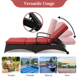 Outdoor All-Weather Wicker Lounger