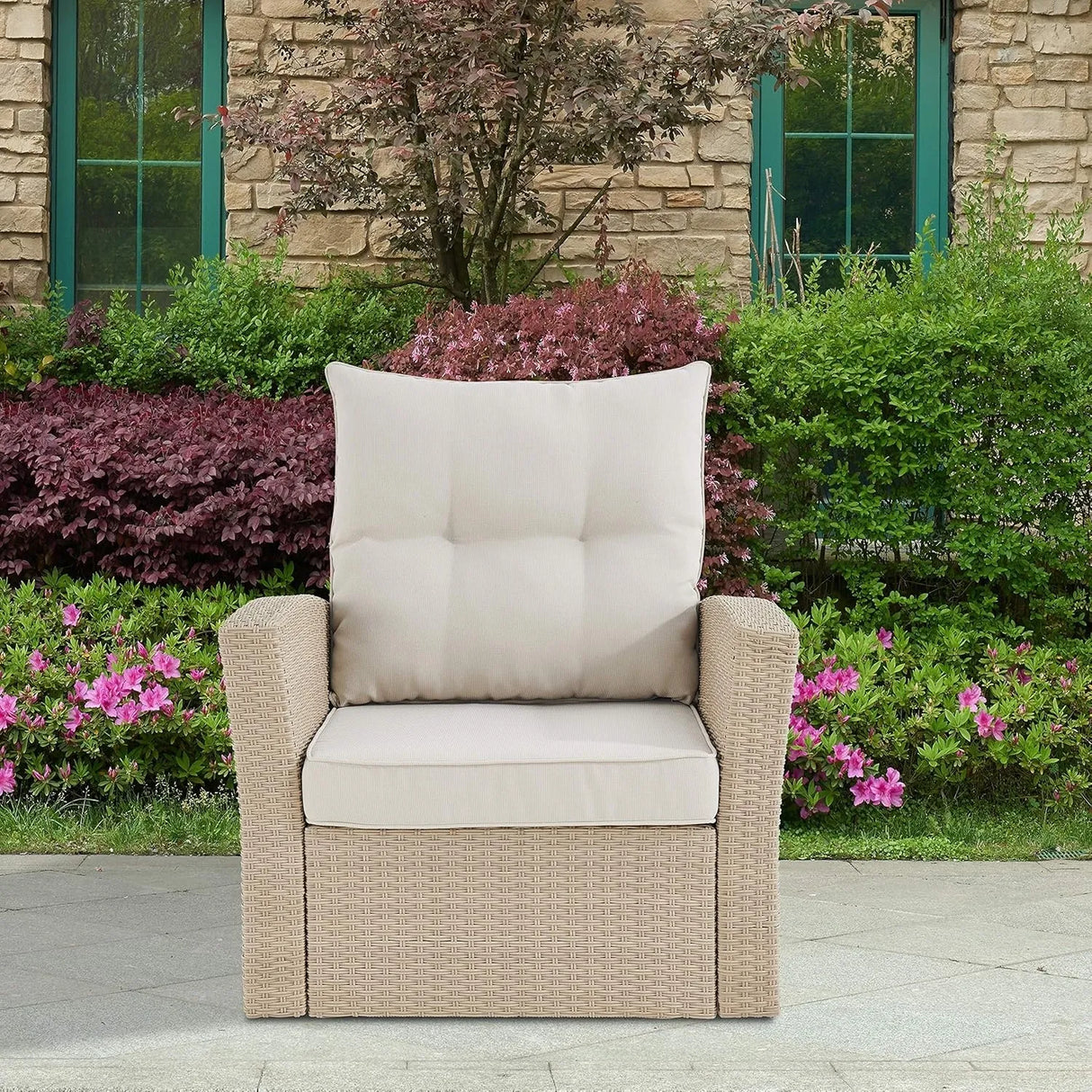 Outdoor Rattan Wicker 4-Piece Patio Sofa Set