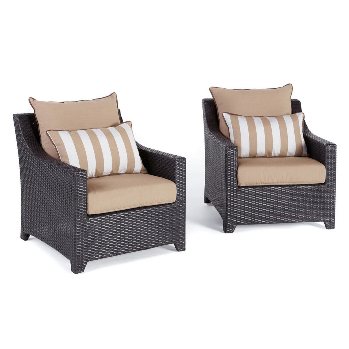 All Weather Outdoor Wicker Garden L-Shape Sectional Conversation Set