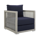Outdoor Wicker Woven 6 Pieces Sectional Patio Furniture Set