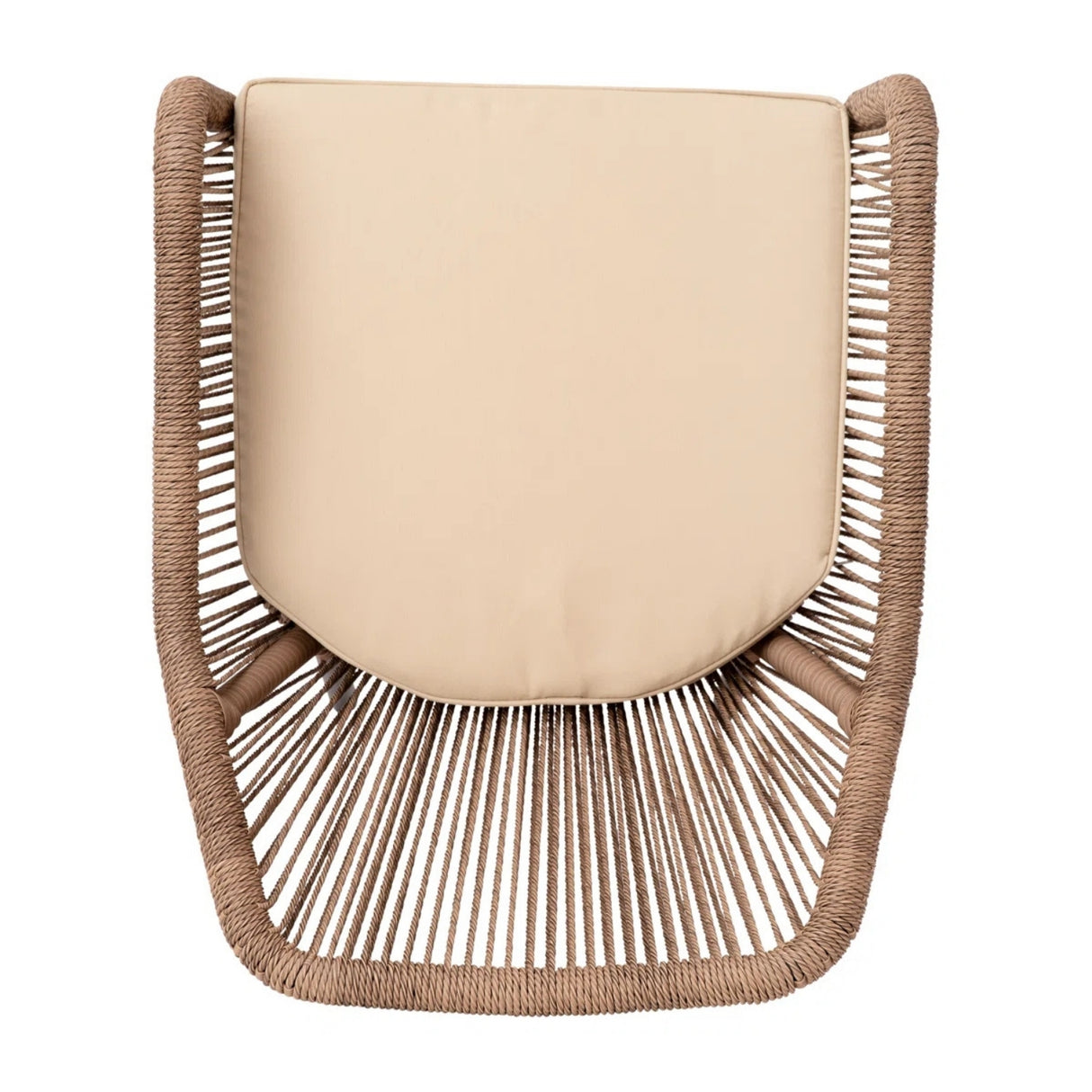 2-Piece Outdoor Rope Patio Dining Chairs