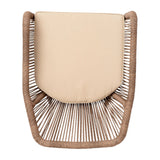 2-Piece Outdoor Rope Patio Dining Chairs
