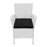 9-Piece Outdoor Rattan Wicker Dinning Table Set