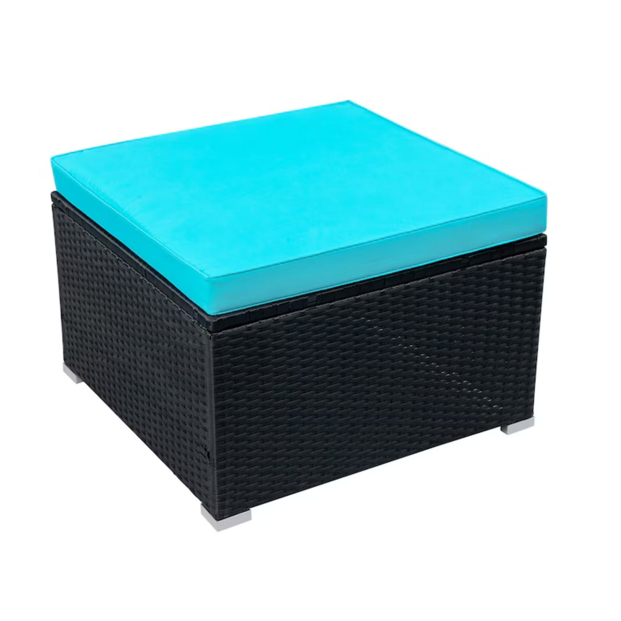 5-Piece Outdoor Wicker Furniture Set Modern Outdoor L-Shaped