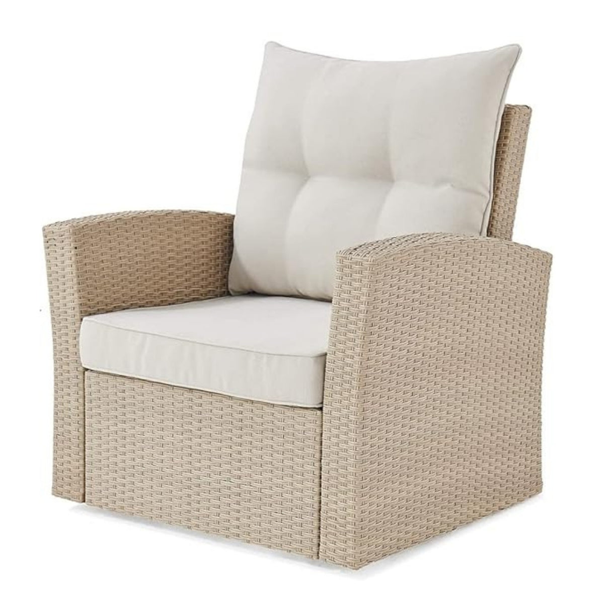 Outdoor All-Weather Wicker Single Seater Sofa