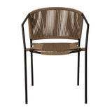 Outdoor Rope 3-Piece Patio Chairs Set (Beige)