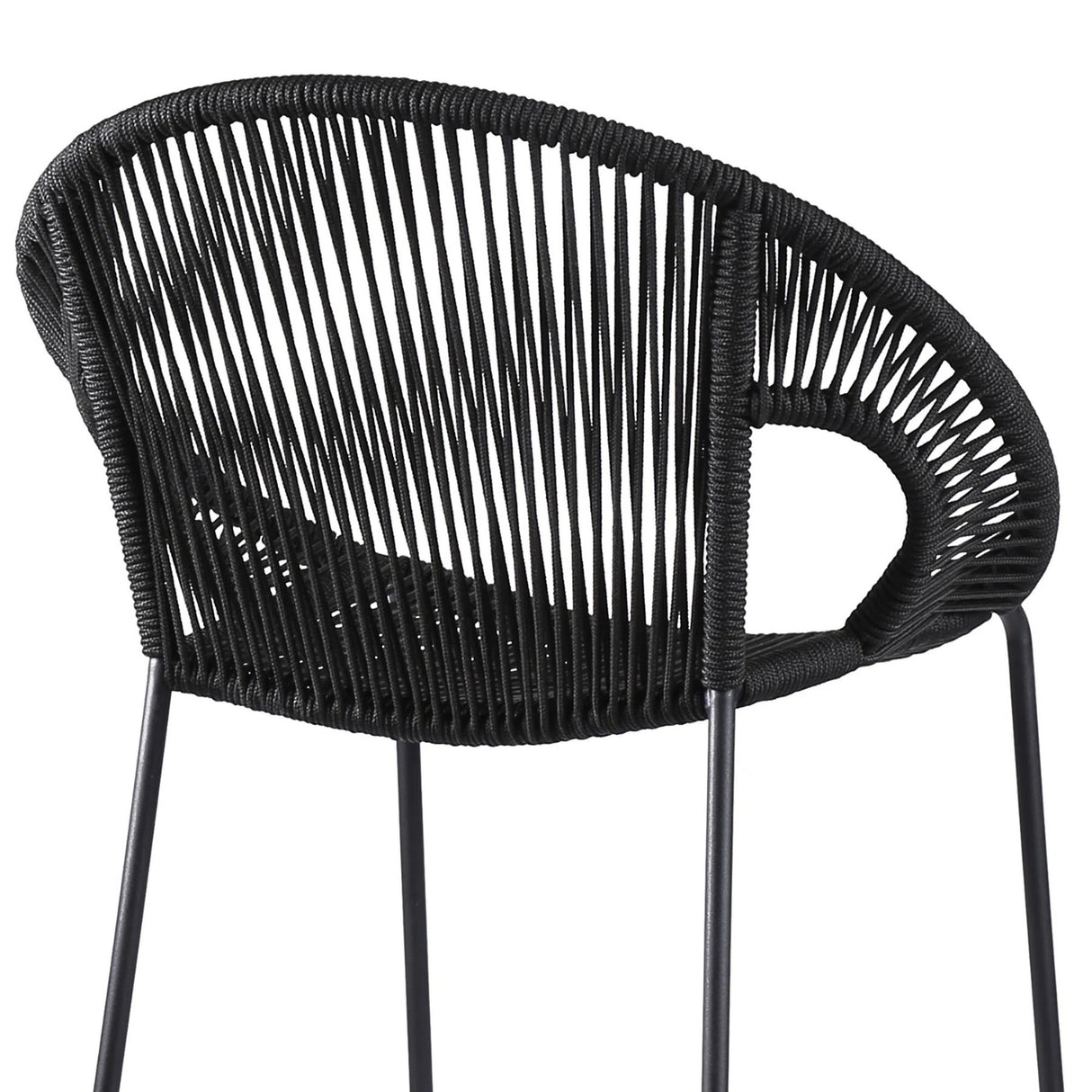 2-Piece Outdoor Rope Bar Chairs – Stylish Comfort Built to Last