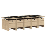 All Weather Wicker Patio Dinning Table Set
