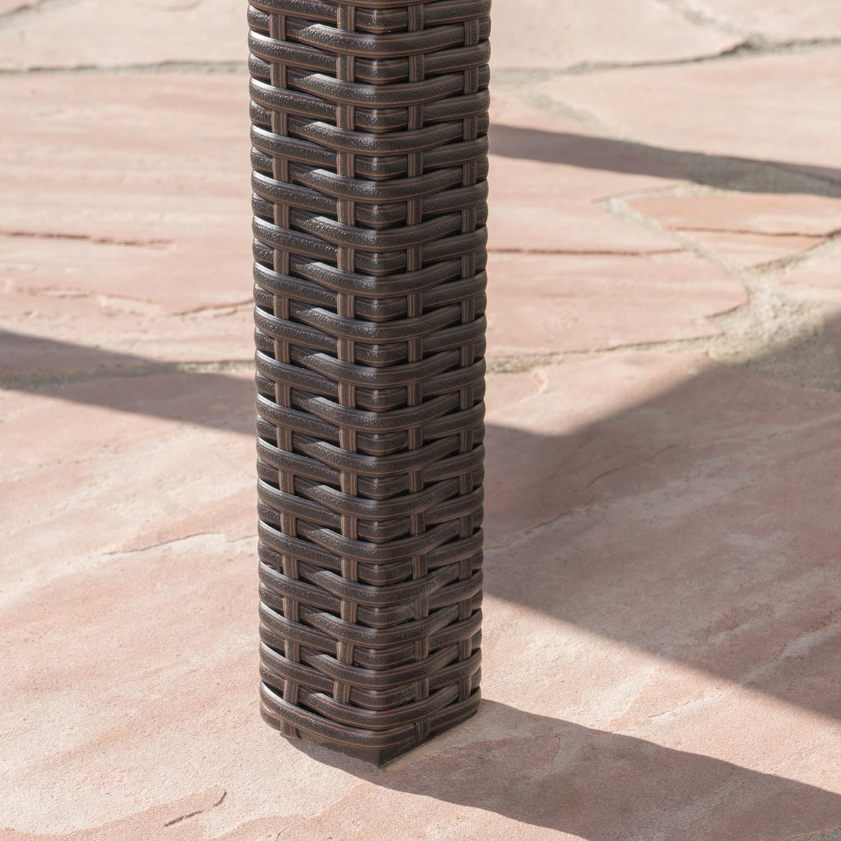 9-Piece Outdoor Rattan Wicker Square Dining Set
