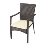 7-Piece Outdoor Rattan Wicker Dining Set