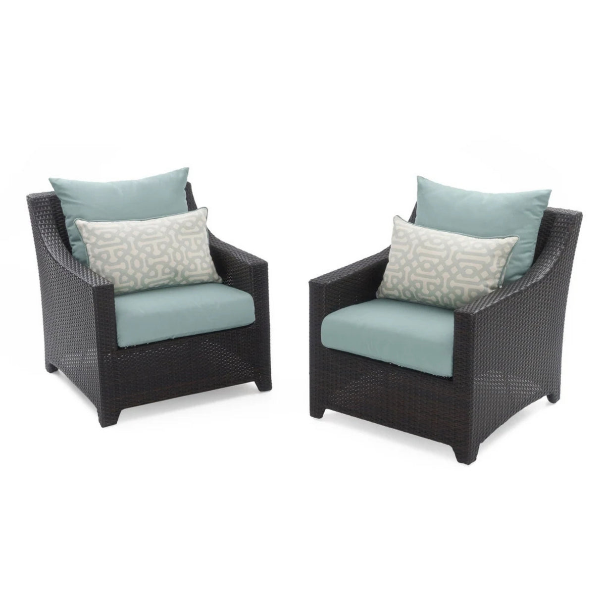 All Weather Outdoor Wicker Garden L-Shape Sectional Conversation Set