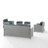 7 Piece Outdoor Wicker Conversation Furniture Set