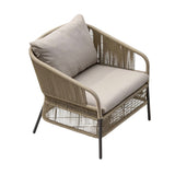 2-Piece Outdoor Rope Single Seater Sofa