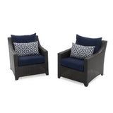 All Weather Outdoor Wicker Garden L-Shape Sectional Conversation Set