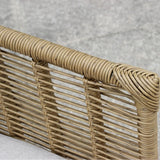 Outdoor Beige Rope 7-Seater Sofa Set With Glass Top Table