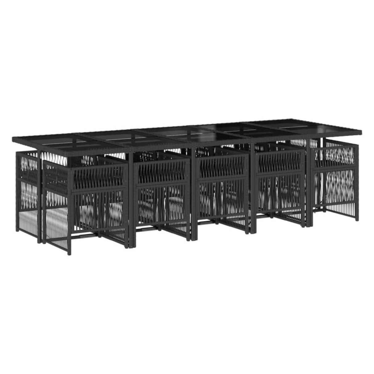 10 Seater Outdoor Rattan Wicker Dinning Set