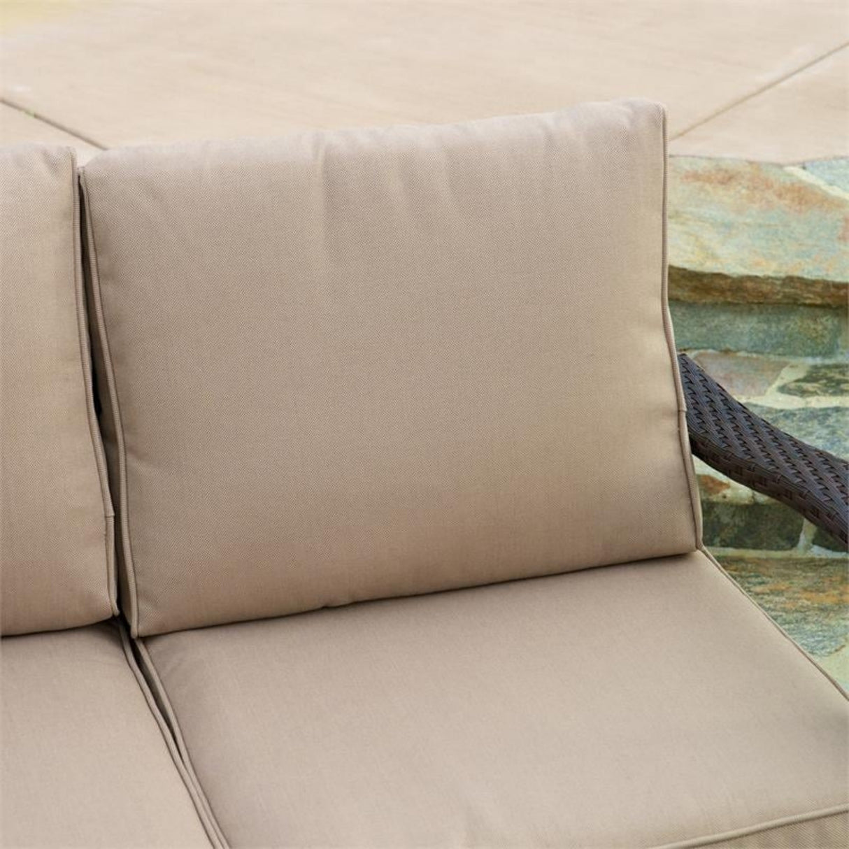 4 Pieces Patio Furniture Set, Outdoor Sectional Sofa