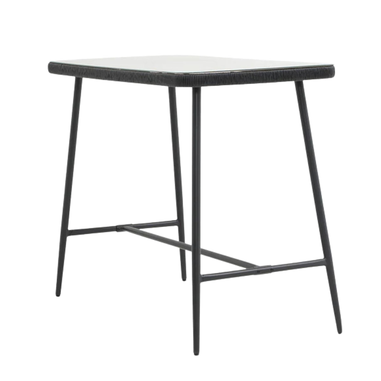 Premium Outdoor Rope 5-Piece Bar Set With a High-Top Table