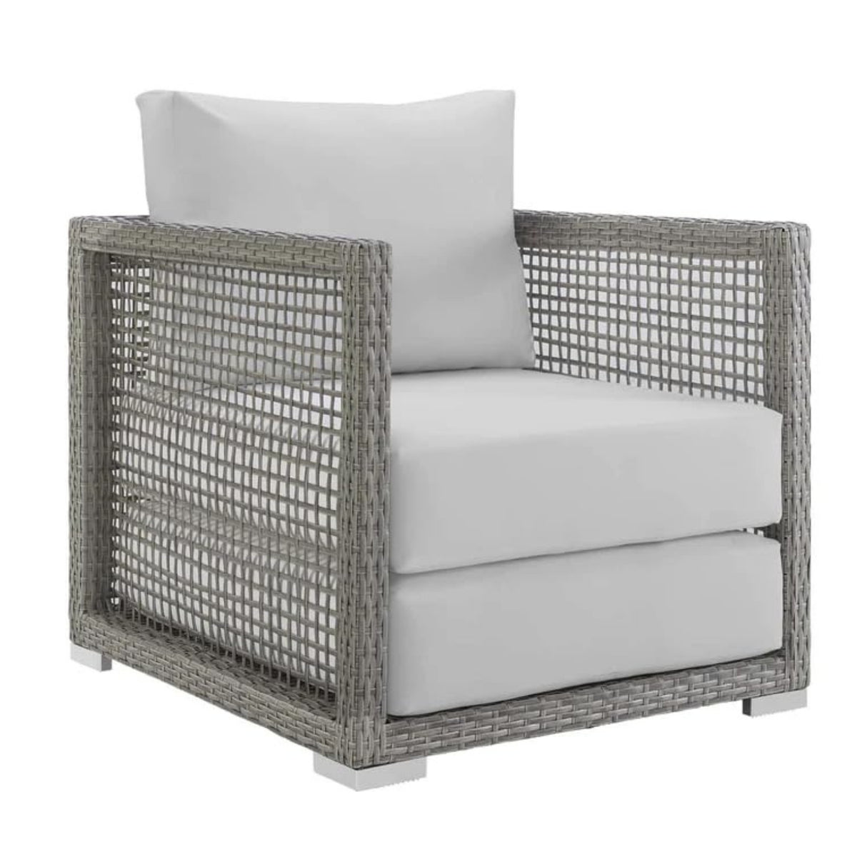 Outdoor Wicker Woven 6 Pieces Sectional Patio Furniture Set