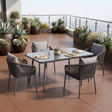 Outdoor Rope 5-Piece Patio Dining Set