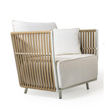 All-Weather Rope 4- Seater Sofa Set With Glass Top Table