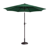 9ft Green Color Outdoor Patio Umbrella with Centre Pole
