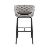 2-Piece Outdoor Rope Bar Chairs – Stylish Comfort Built to Last