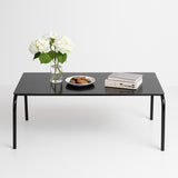 Outdoor Black Rope L-Shape All Weather Sectional Sofa Set