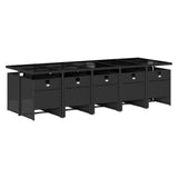 All Weather Wicker Patio Dinning Table Set