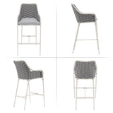 2-Piece Outdoor Rope Bar Chairs – Stylish Comfort Built to Last