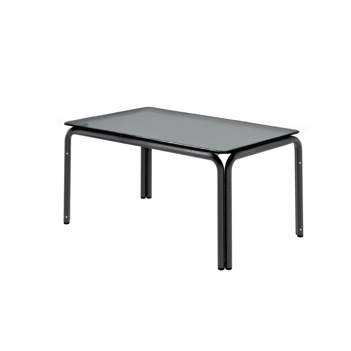 Outdoor Rope 5-Seater Sofa Set With Glass Top Table