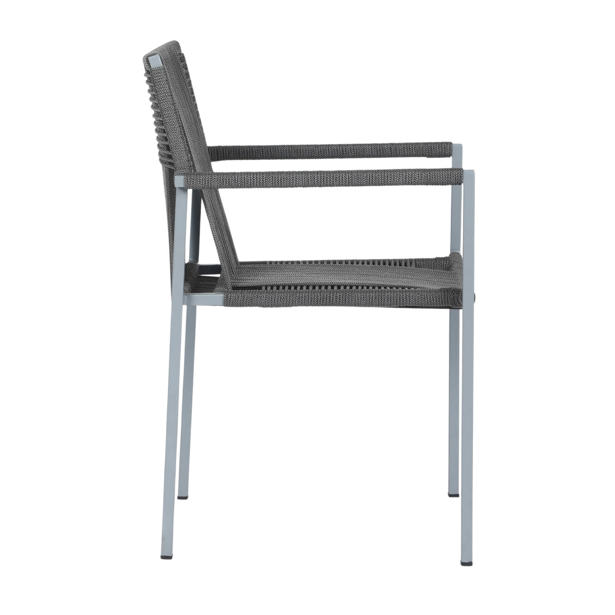 Outdoor Rope 3-Piece Patio Set (Grey)